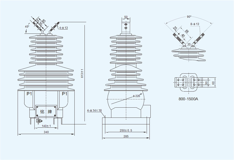 LZZBW-35C type outdoor current transformer